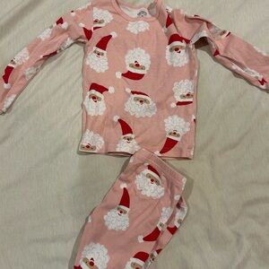 Carter's Pink Santa Kids Pajama Set